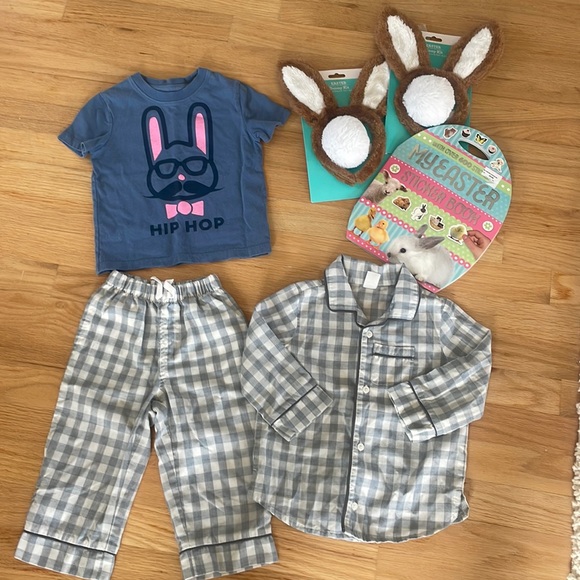 GAP Other - 6 pcs Bundle, Toddler Boys Springtime Pajamas and ears, size 18-24 mo.